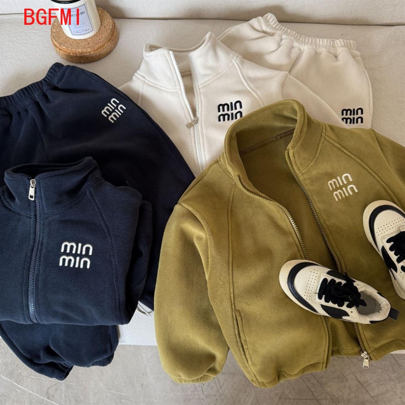 Toddler Boy Winter Fleece Jacket - 봄 가을 캐주얼 스웨트셔츠 세트 겨울