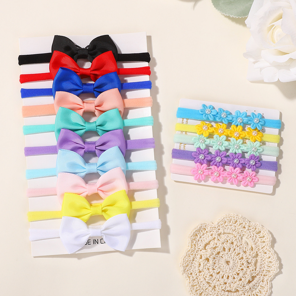 아기 소녀를위한 15Pcs 리본 Bowknot 탄성 머 - Baby Gear 리뷰 및 가격