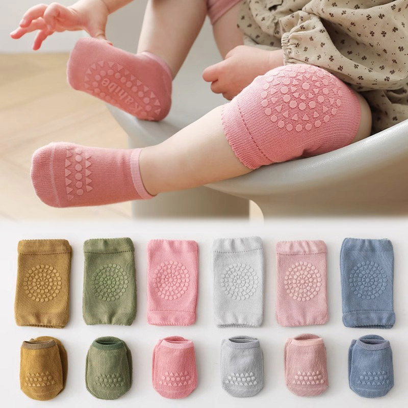 아기 양말과 무릎 보호대 3세트, 단색 미끄럼 방지,  - Unisex Baby Socks Non Slip 리뷰 및 가격