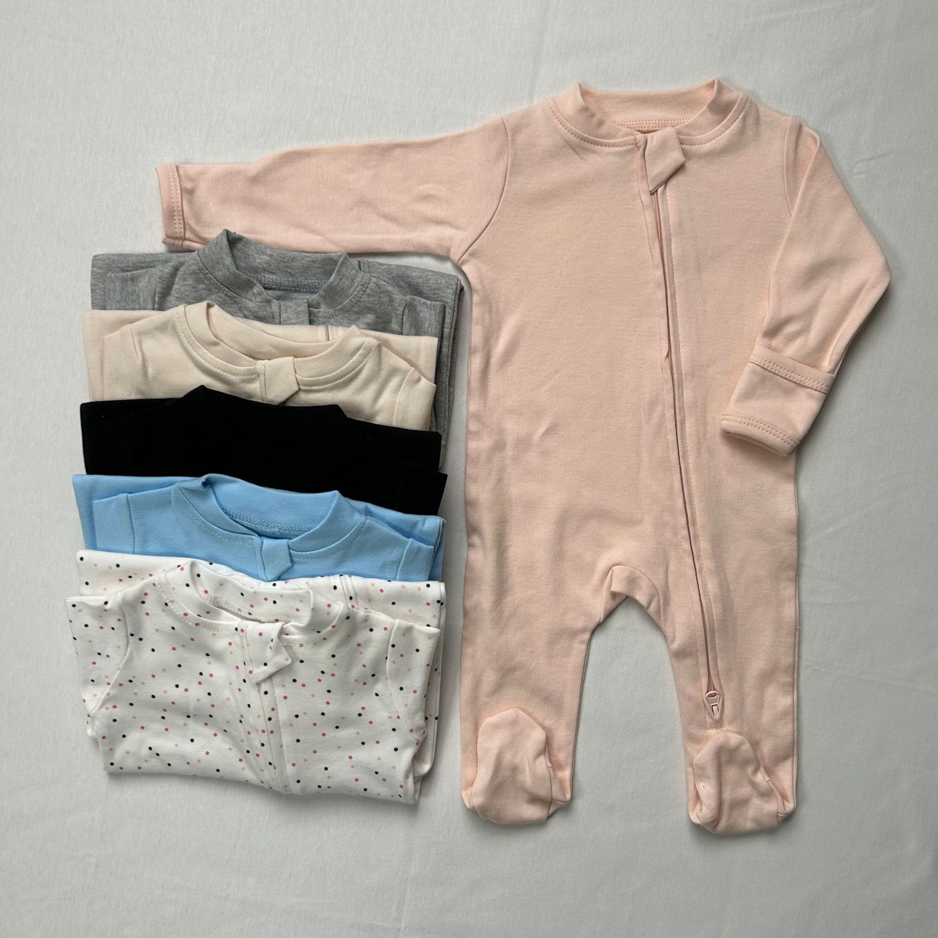 유니섹스 아기용 삼각형 디자인 롬퍼, 면 소재 긴팔,  - Cotton Baby Onesies Zipper 리뷰 및 가격